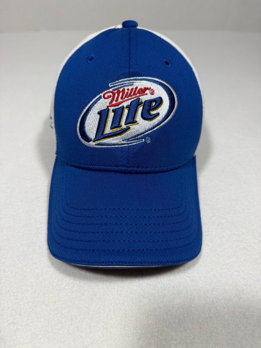 Penske Racing Kurt Busch #2 Miller Lite NASCAR Blue Hat Fitted One Size EUC